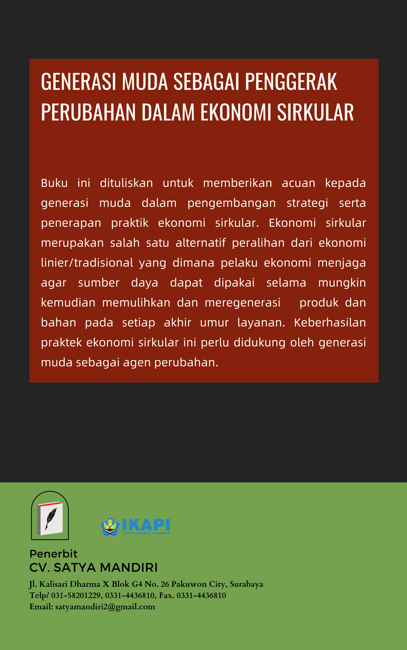 Generasi Muda Sebagai Penggerak Perubahan Dalam Ekonomi Sirkular